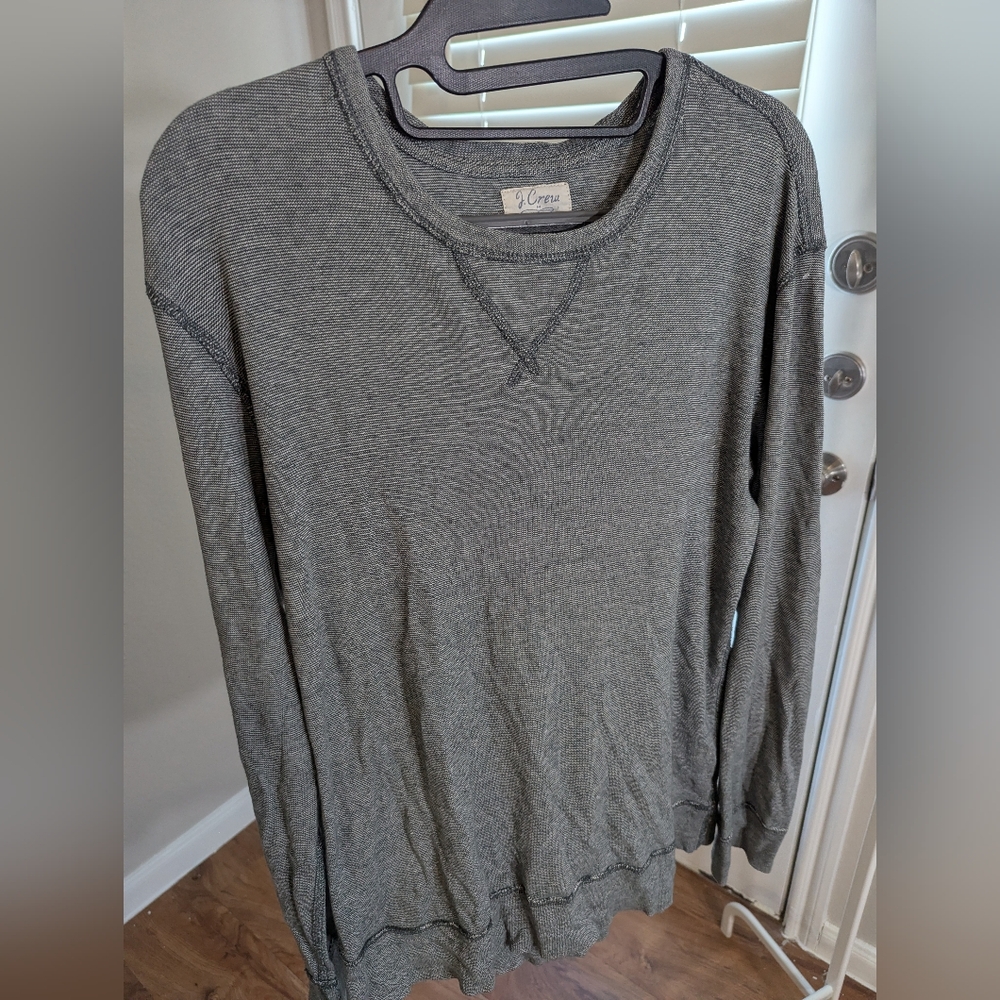 J. Crew Charcoal Knit Sweater J CREW Medium